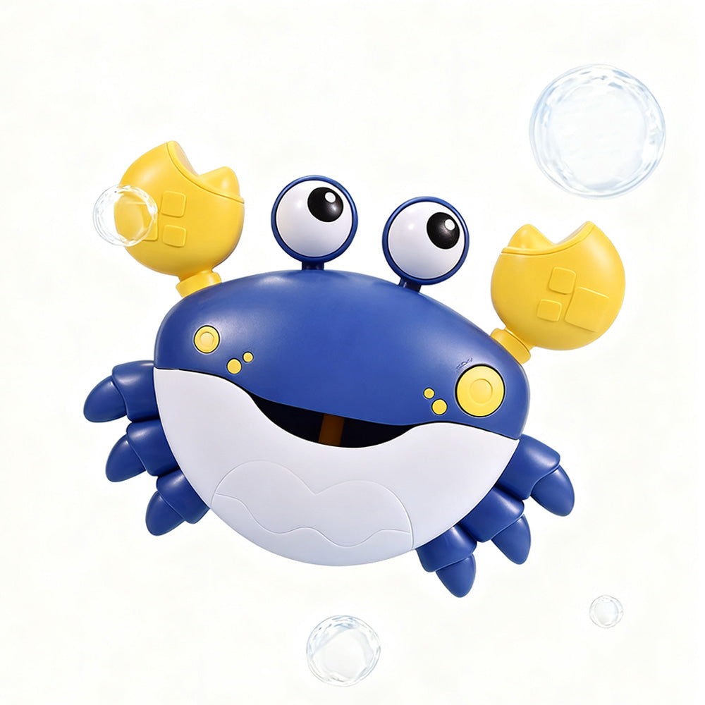 Crab Bubble Machine Bath Toy ¨C With Music for Kids and Toddlers Bath Time Fun Blue