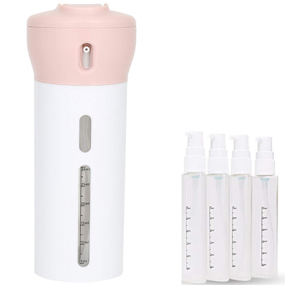 4-In-1 Travel Dispenser Bottle Set for Shampoo Lotion-Pink