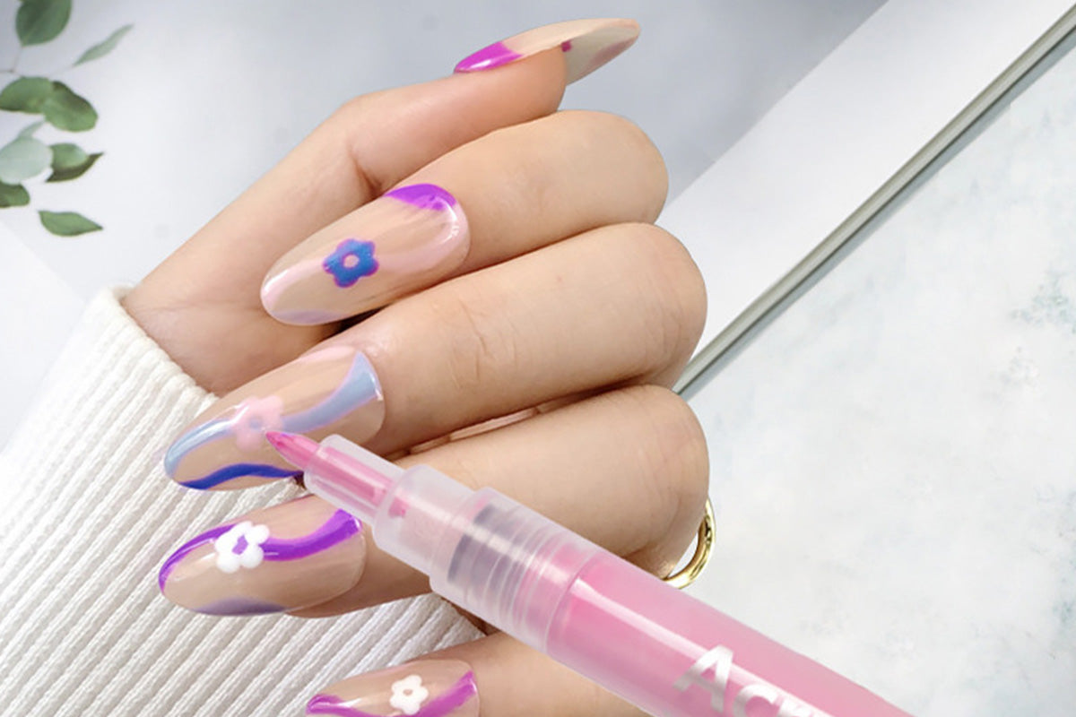 18Pcs DIY Nail Art Paint Pen Set Acrylic Paint Markers Nail Dotting Drawing Pens