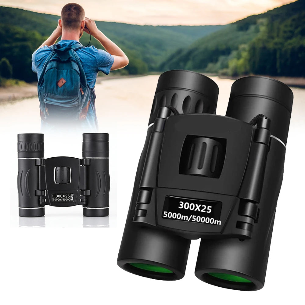 Travel Folding Binoculars Mini Pocket Binoculars with Phone Holder