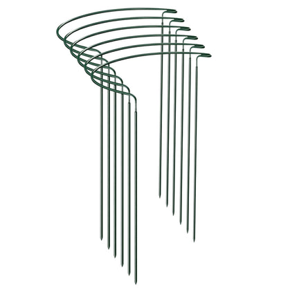 Plant Supports Stakes Set Half Round Metal Garden Stakes for Outdoor Indoor Plants