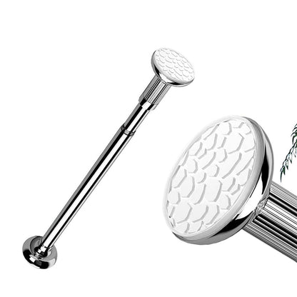Adjustable Telescopic Curtain Rail Rod Tension Extendable Hanging Pole for Bathroom Wall Closet