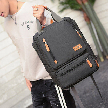 Laptop Backpack Shoulder Bag for Travel School Business Work School Black