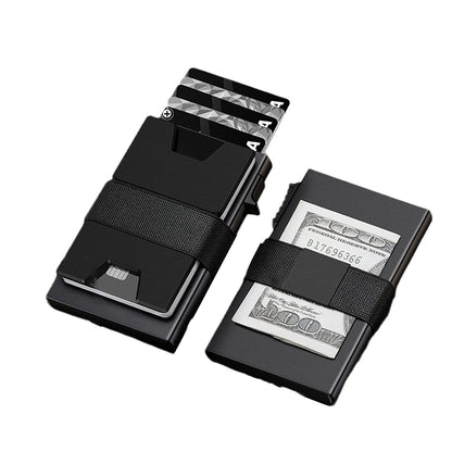 RFID Aluminum Card Holder Slim Pop Up Business Card Case for Men
