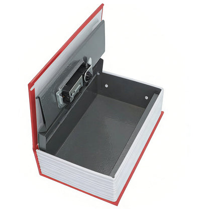 Fake Book Safe with Combination Lock Book Safe Lock Box for Cash Jewellery-Red