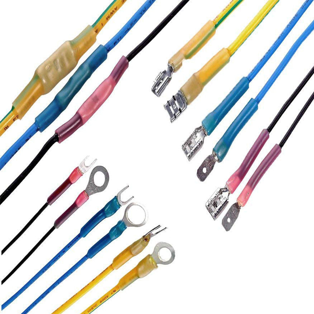 250Pcs Set Heat Shrink Wire Connectors Water Resistant Electrical Crimp Terminals Set