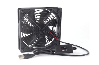 USB Cooling Fan with Speed Controller for Computer Case PC CPU Case DC 5V Office Use-Fans drag in two