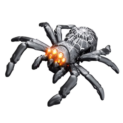 360 Degree Rotating Remote Control Wall Climbing Spider Toy - Black