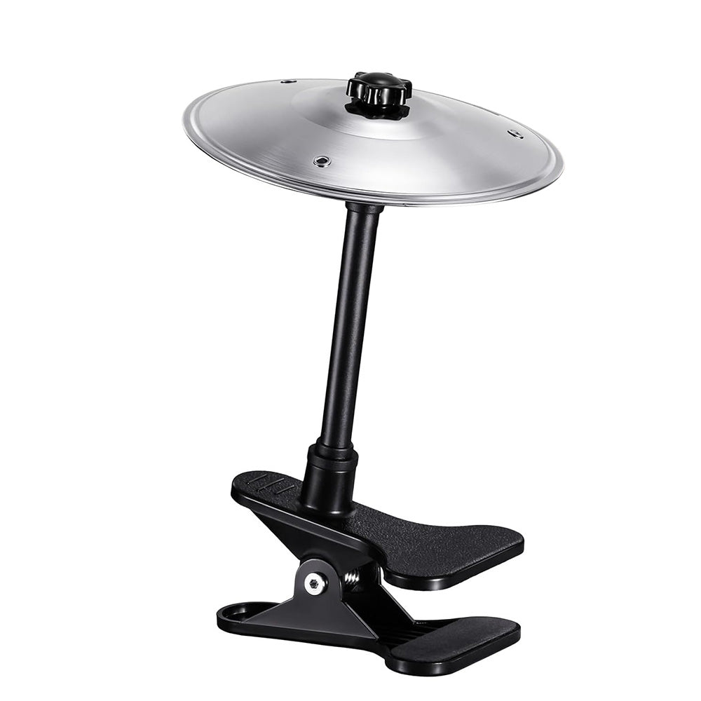 Clip On Desktop Cymbal Mini Musical Instruments Desk Symbol Drum For Music Lovers-Silver