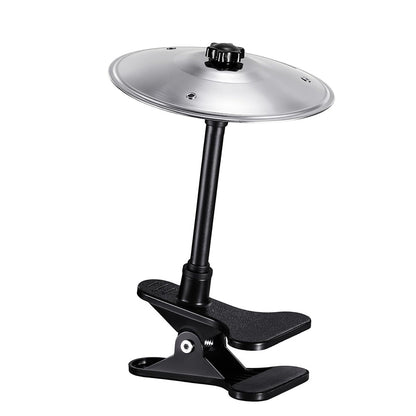 Clip On Desktop Cymbal Mini Musical Instruments Desk Symbol Drum For Music Lovers-Silver