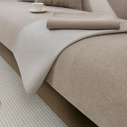 Anti-slip Sofa Couch Cover Slipcover Sofa Protective Cover Khaki