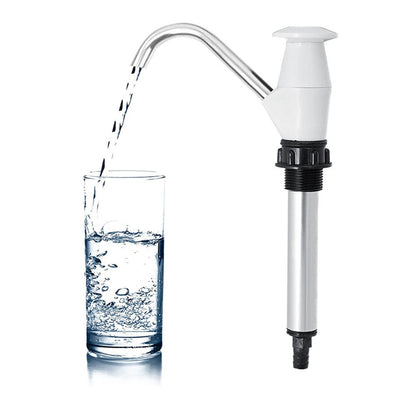 Portable Water Hand Pump Sink Tap Motorhome Camping Trailer Replacement Pumping Tool White
