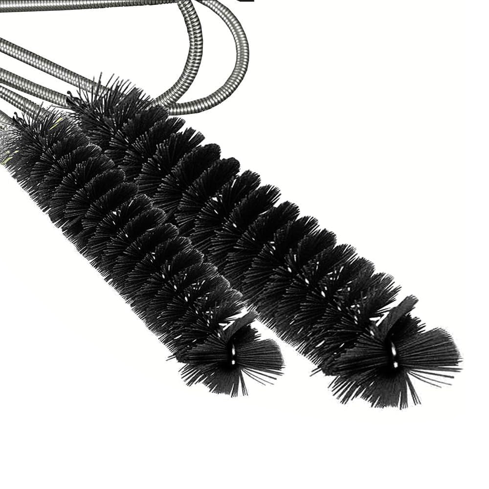 Double End Flexible Pipe Cleaning Brush Set-Black