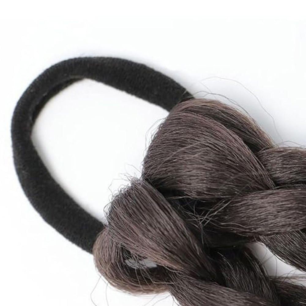 2PCS 45cm Three-Strand Braiding Hair for Wigs and Hair Extensions DIY Styling Black