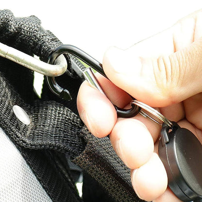 Double Sided Golf Cleaning Brush Club Brush and Groove Brush with Retractable Reel Red