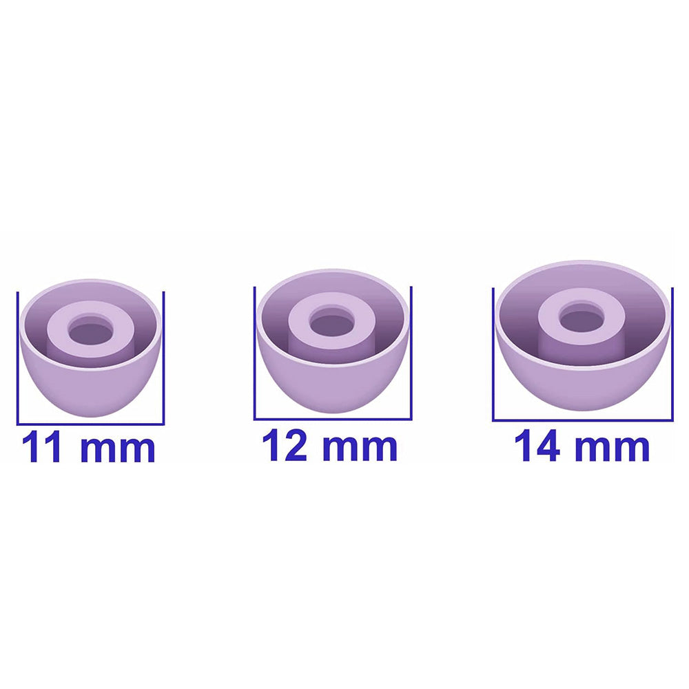 12 Pack Silicone Ear Tips for Samsung Galaxy Buds2 Pro S M L Sizes Replacement-Purple