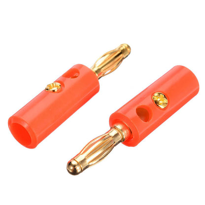 40 PCS Banana Plug Set 0.4cm Speaker Connectors-Red