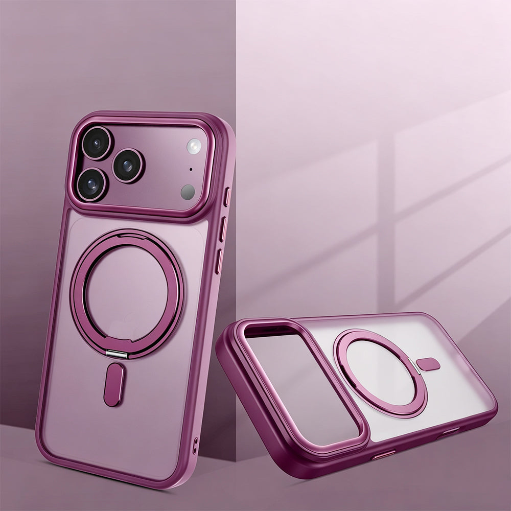 360 Degree Rotating Stand Case for iPhone 18Pro 17Pro - Red