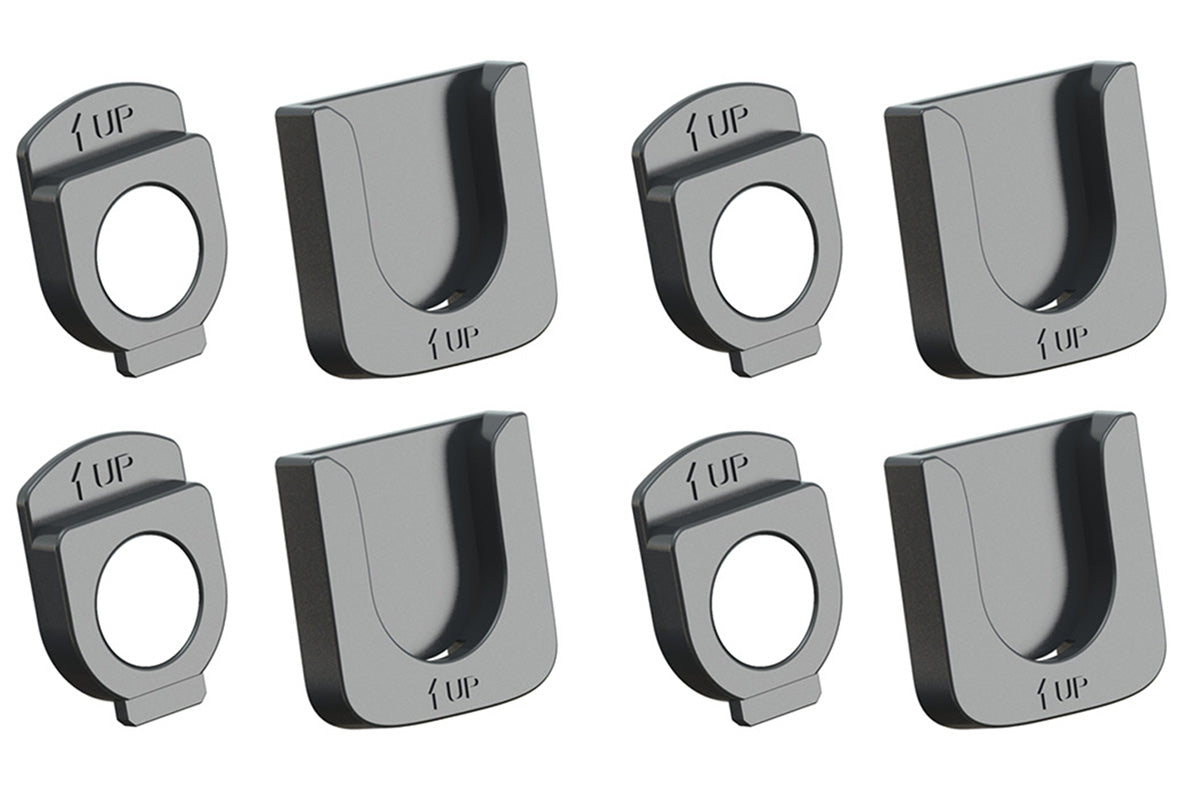 4PCS  Remote Control Wall Mount Holder Remote Control Organizers -Black