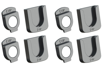 4PCS  Remote Control Wall Mount Holder Remote Control Organizers -Black