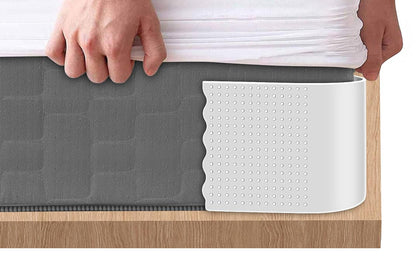4Pcs Lock Sheet Holders Heavy Duty Bed Sheet Straps Keep Sheets Tight Fit All Mattress -Grey