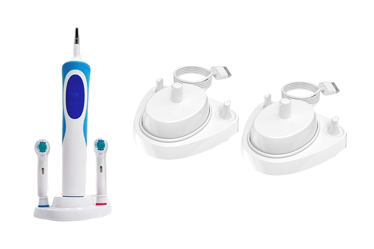 2 Piece USB Charger for Braun Oral B Electric Toothbrush