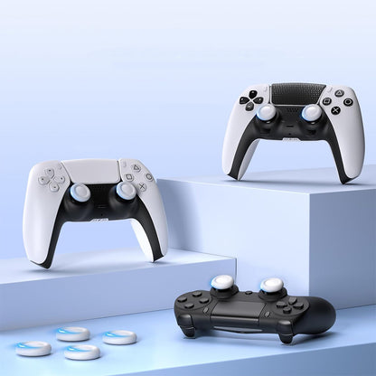 10 Pack TPU Thumb Grip Caps for PS4 and PS5 Controller Joysticks - White