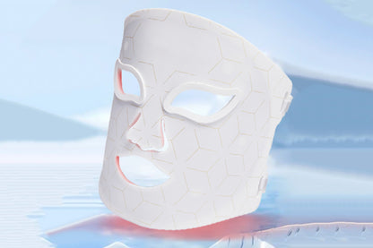 Red Light Therapy for Face with Remote Red Light Mask at Home-White