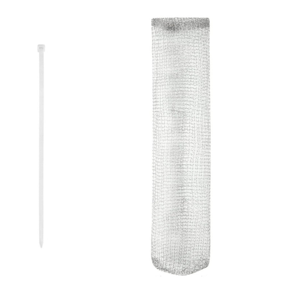 24 Pieces Drain Filter for Washing Machine Stainless Steel Hair Snare Traps with 24 Pcs Cable Ties