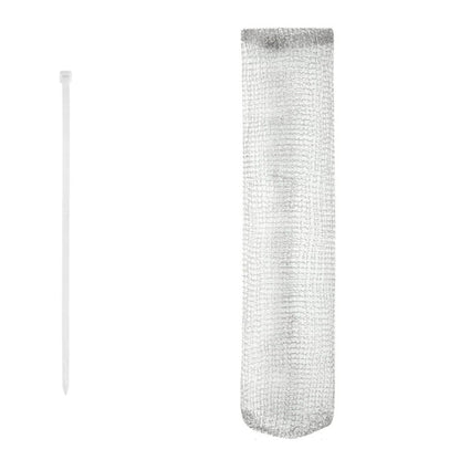 24 Pieces Drain Filter for Washing Machine Stainless Steel Hair Snare Traps with 24 Pcs Cable Ties