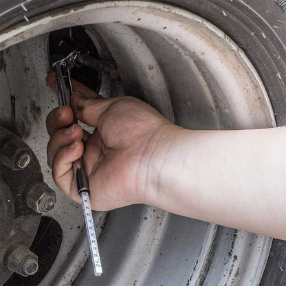 Mini Pencil Tire Pressure Gauge with Metal Nozzle Calibrated 10¨C120 PSI
