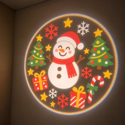 Christmas USB Projector Night Light with 6 Slide Patterns Adults Desktop Lamp