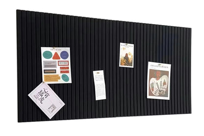 Felt Wall Tiles Self Adhesive Felt Bulletin Board Tiles Push Pin Organizer Board -Black