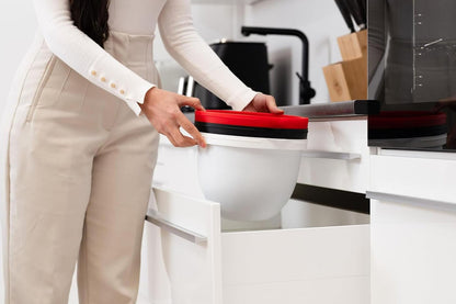Silicone Mixing Bowl with Lid Set for 5 Qt KitchenAid Mixers -White