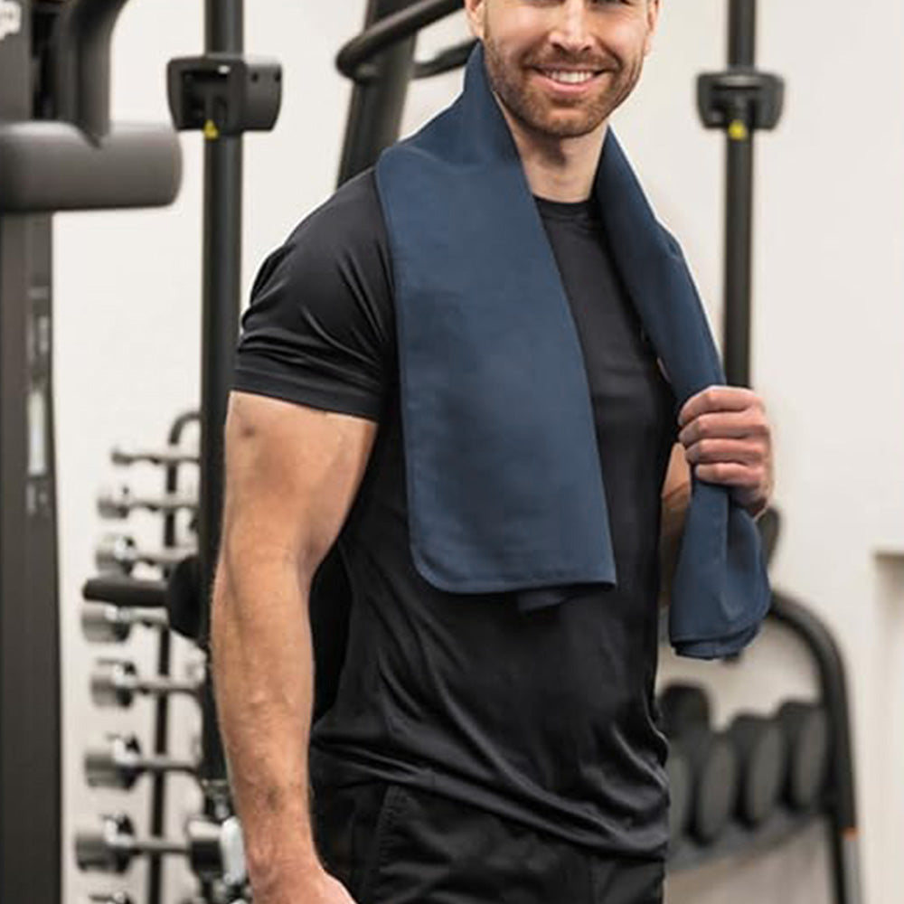 3Pcs Set Microfiber Beach Towels Quick-Dry Beach Swimming Towel for Travel Fitness Outdoor Activities Blue