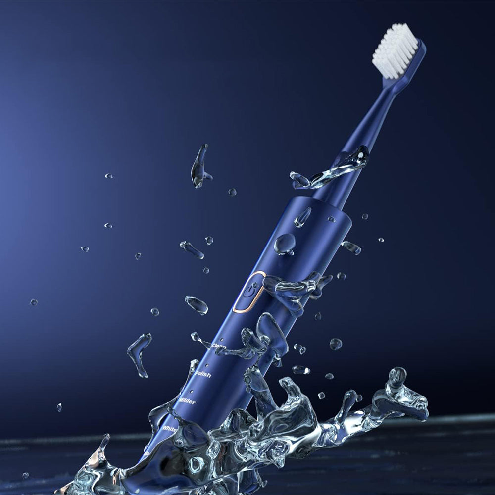 Electric Toothbrush for Adults ¨C Sonic Toothbrush with 6 Brush Heads and Smart Timer Blue