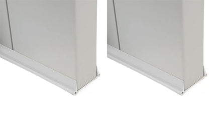 2Pcs 96CM PVC Door Weather Stripping Door Seal Strip For Door Frame-White