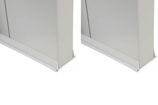 2Pcs 96CM PVC Door Weather Stripping Door Seal Strip For Door Frame-White