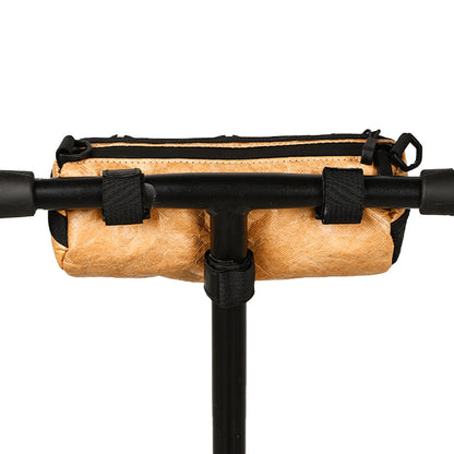 Bike Handlebar Bag for Road Mountain Bike Cycling Travel Shoulder Bag Barrel Bag with Shoulder Strap