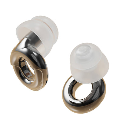 Silicone Noise Reduction Earplugs with 3 Pairs of Ear Tips - Black