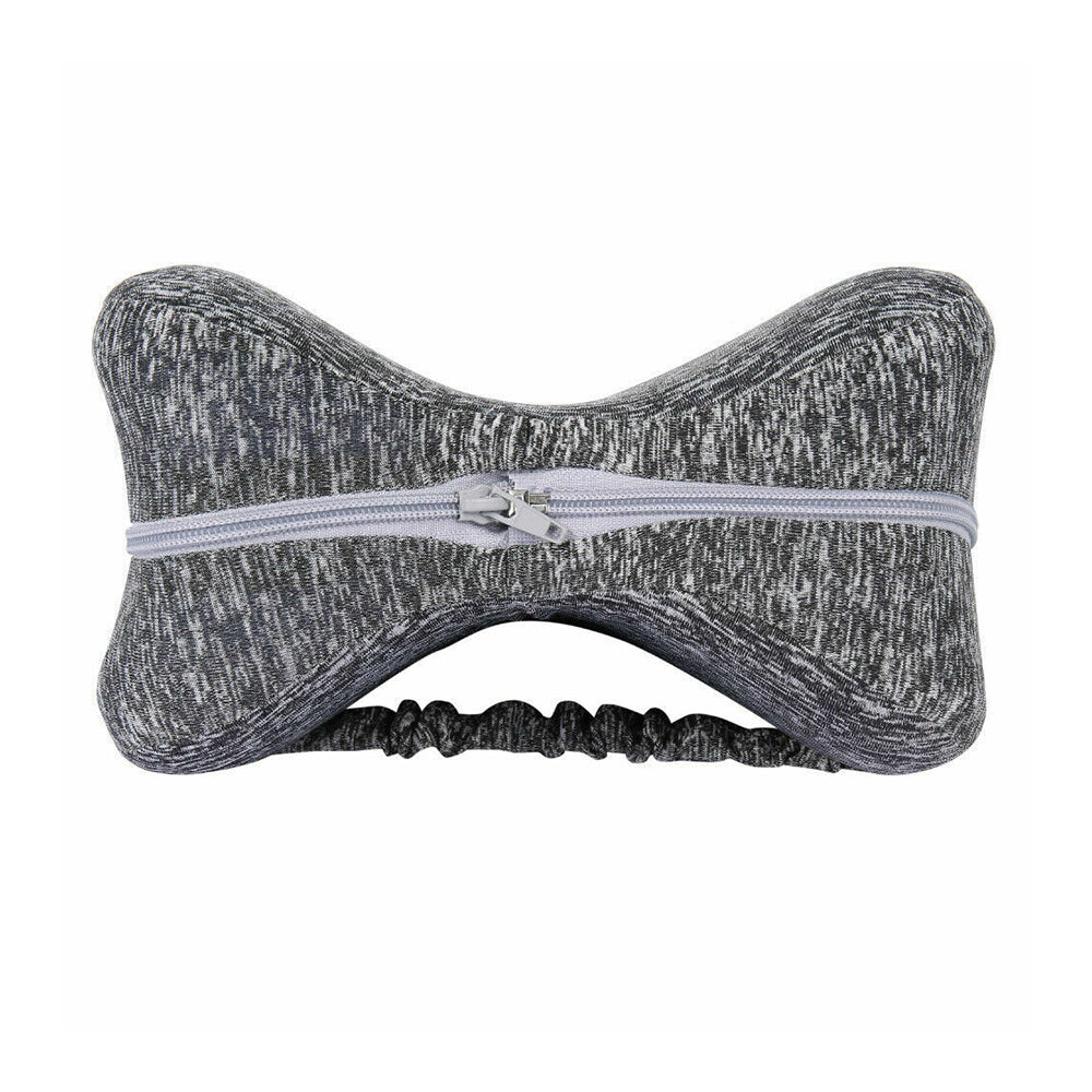 Leg Knee Pillow Memory Foam Knee Support Cushion with Washable Cover for Side Sleeper-Grey