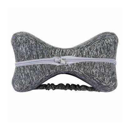 Leg Knee Pillow Memory Foam Knee Support Cushion with Washable Cover for Side Sleeper-Grey