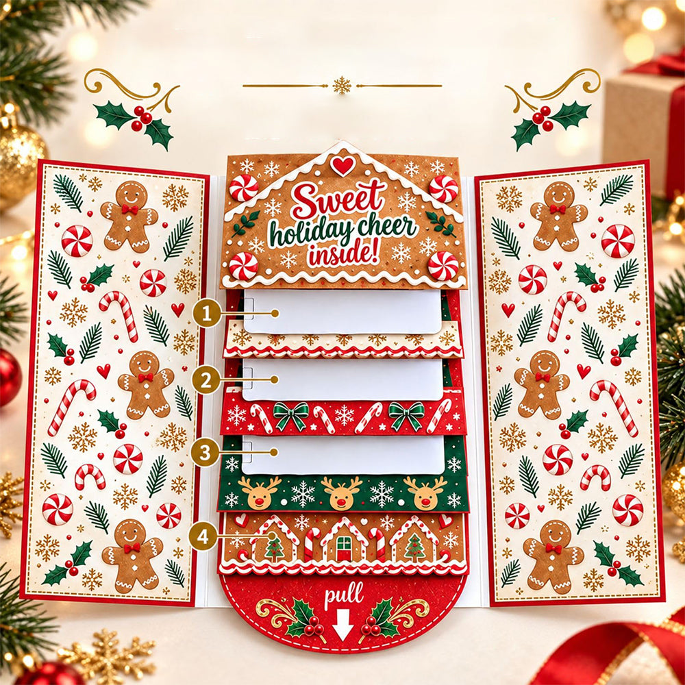 Waterfall Christmas Gift Card Booklet Christmas Gift Card Book for Adults - Candy House