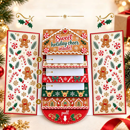 Waterfall Christmas Gift Card Booklet Christmas Gift Card Book for Adults - Candy House