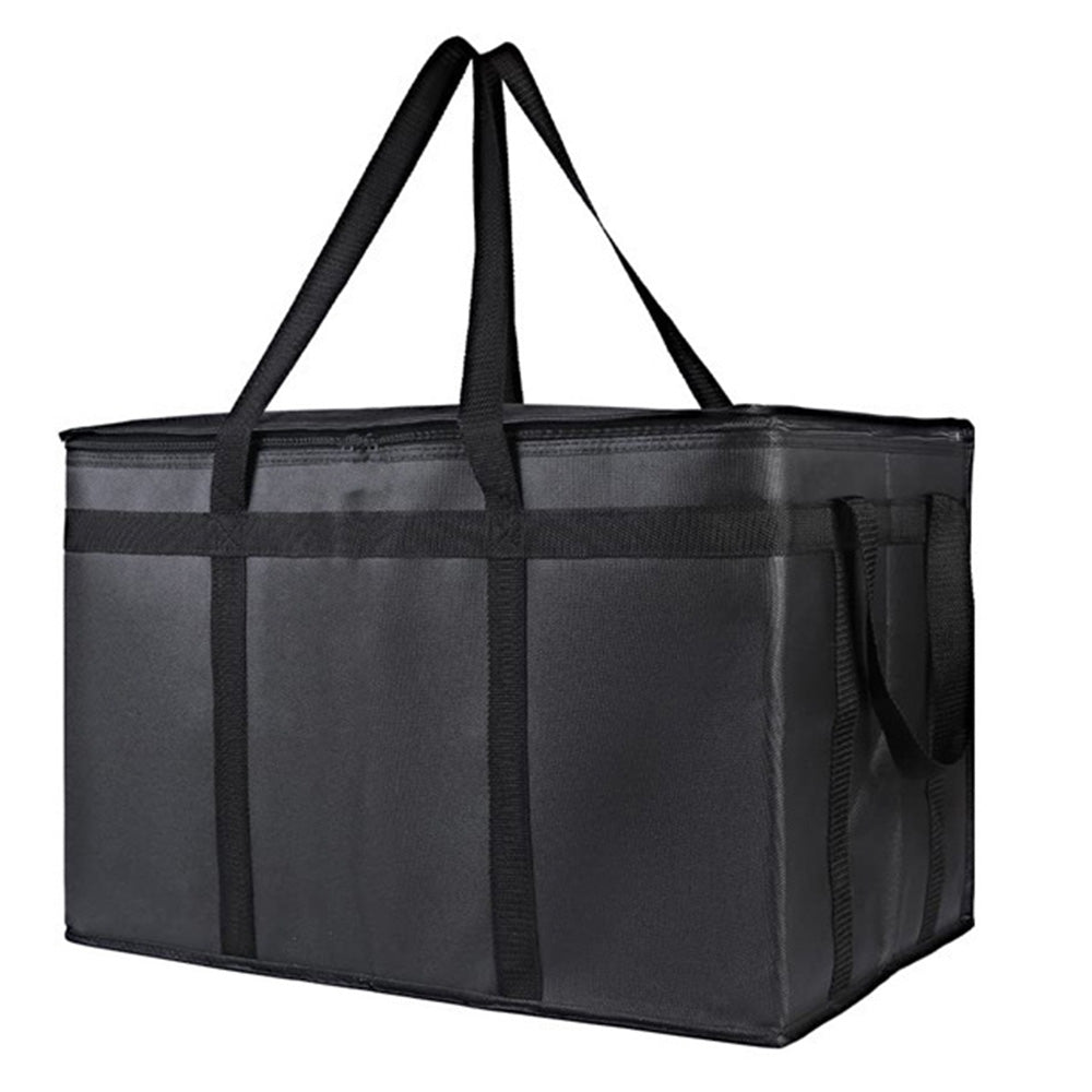 Insulated Bags Food Delivery Pizza Delivery Bags for Grocery Shopping Catering-Black