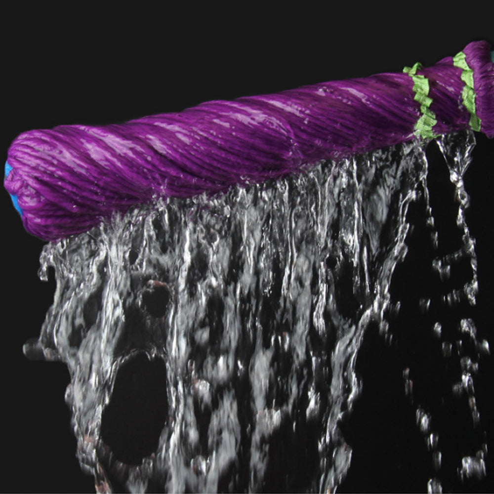 Self Wringing Twist Mop Handle Detachable Floor Cleaning Mop with Replacement Head Purple