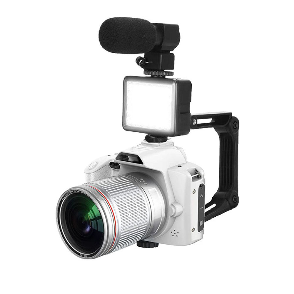 4K 64MP WiFi Dual Lens Digital Camera with Night Vision-White