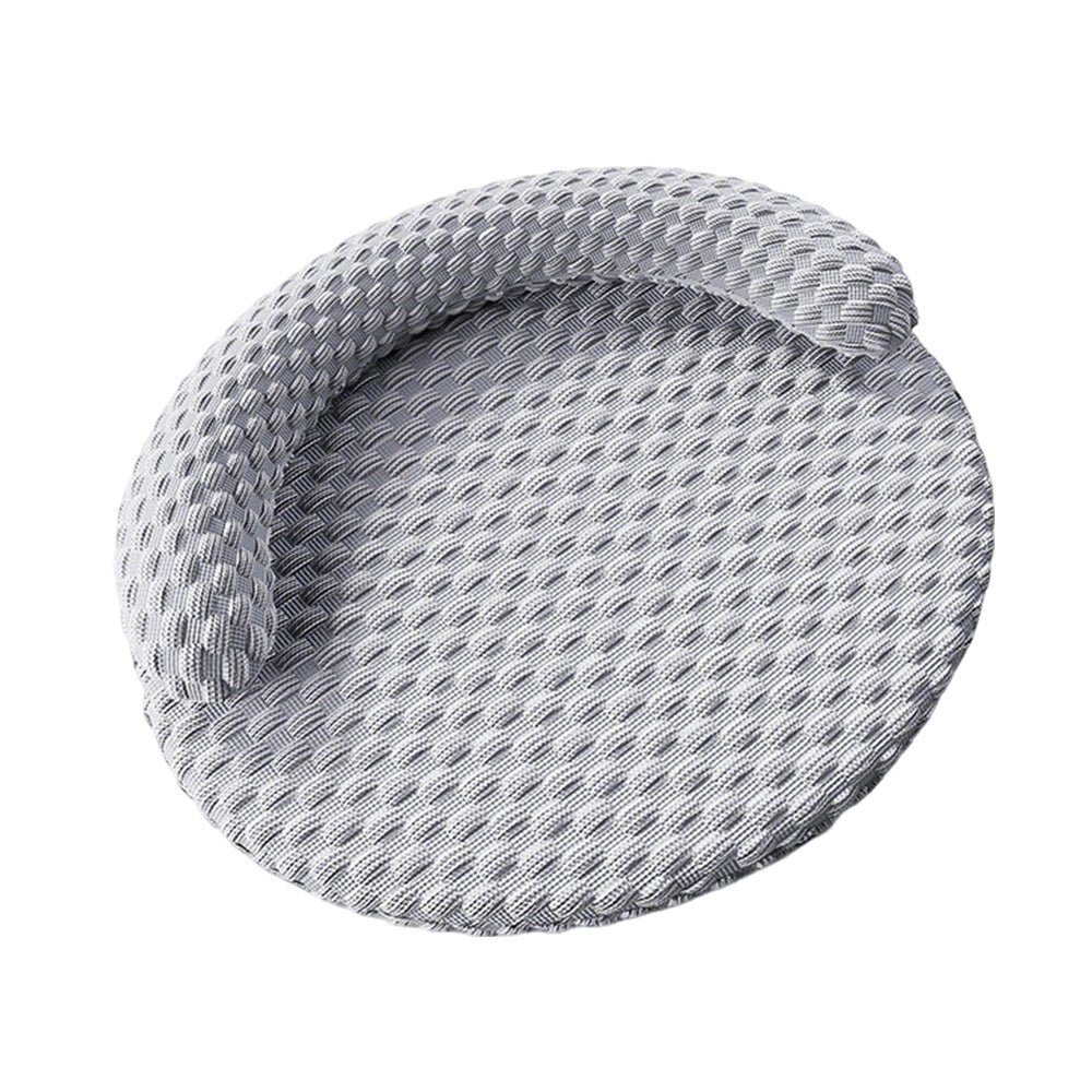 Washable Cooling Pet Bed with Removable Cover for Dogs and Cats-Grey
