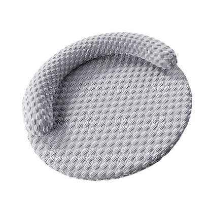 Washable Cooling Pet Bed with Removable Cover for Dogs and Cats-Grey