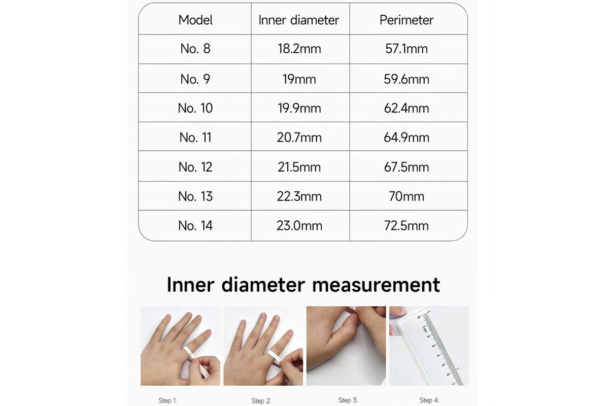 Smart Ring Health Tracker Waterproof Fitness Rings for Heart Rate Sleep-Black